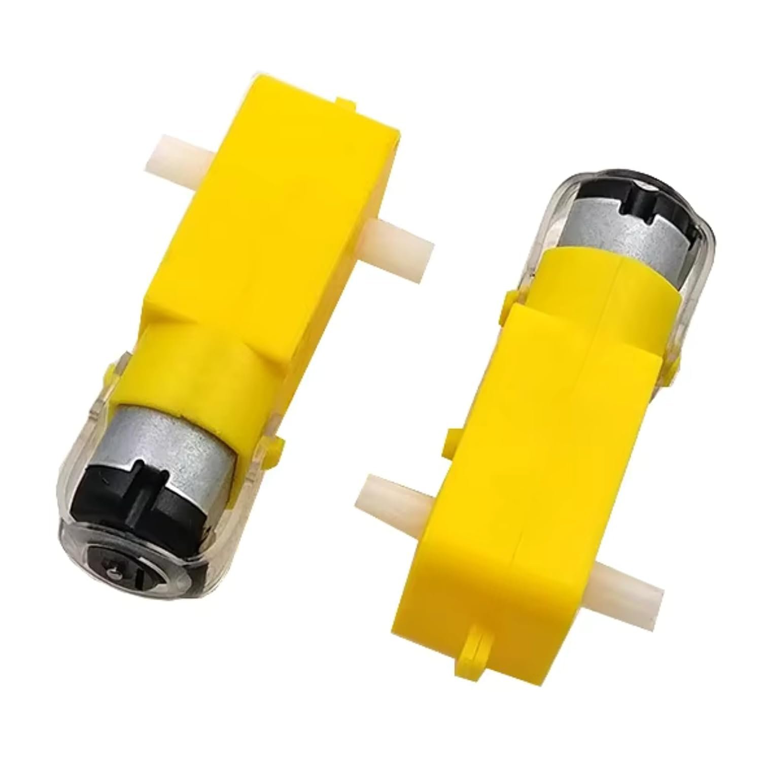 Electrifier Dual Shaft BO Motor 300 RPM 3V-12V with Wheels, Set of 2 | 0.35 kg cm rated torque, push-fit tyres, encoder disc support, complete drive pair for 2WD line follower and smart car builds - Image 5
